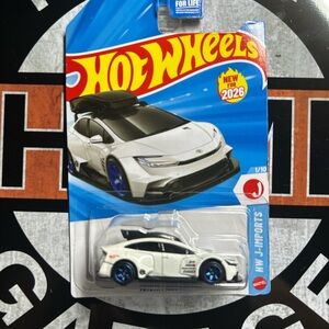 Hot Wheels White and Blue Sports Car